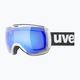 Gogle narciarskie UVEX Downhill 2100 CV white mat/mirror blue colorvision green 8