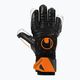 Rękawice bramkarskie uhlsport Speed Contact Soft Pro czarne/białe/neonowe pomarańczowe 5