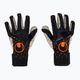 Rękawice bramkarskie uhlsport Speed Contact Supergrip+ Finger Surround czarne/ białe/pomarańczowe