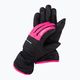 Rękawice narciarskie dziecięce Reusch Alan 2022 black/pink glo