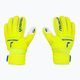 Rękawice bramkarskie dziecięce Reusch Attrakt Grip Finger Support safety yellow/deep blue/white