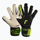 Rękawice bramkarskie dziecięce Reusch Attrakt Freegel Gold Finger Support Junior black/safety yellow