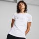 Koszulka damska PUMA ESS+ Metallic Logo Tee puma white/silver metallic 3