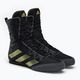 Buty bokserskie adidas Box Hog 4 czarno-złote GZ6116 4
