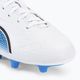 Buty piłkarskie dziecięce PUMA King Match FG/AG puma white/puma black/blue glimmer 7
