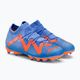 Buty piłkarskie dziecięce PUMA Future Match FG/AG blue glimmer/puma white/ultra orange 4