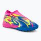 Buty piłkarskie dziecięce PUMA Ultra Match LL Energy TT + Mid luminous pink/ultra blue/yellow alert