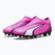 Buty piłkarskie dziecięce PUMA Ultra Match LL FG/AG Jr poison pink/puma white/puma black 10