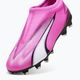 Buty piłkarskie dziecięce PUMA Ultra Match LL FG/AG Jr poison pink/puma white/puma black 12