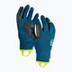 Rękawiczki trekkingowe męskie ORTOVOX Fleece Light petrol blue 6