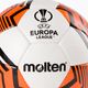 Piłka do piłki nożnej Molten F5U2810-12 Europa League 2021/22 biała/pomarańczowa rozmiar 5 3