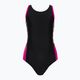 Strój pływacki jednoczęściowy dziecięcy Speedo Boom Logo Splice Muscleback black/pink