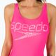 Strój pływacki jednoczęściowy damski Speedo Logo Deep U-Back fluo pink 7