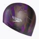 Czepek pływacki Speedo Long Hair Printed black/diva/royal purple 2