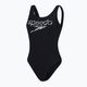 Strój pływacki jednoczęściowy damski Speedo Logo Deep U-Back black/white 4