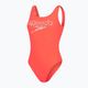 Strój pływacki jednoczęściowy damski Speedo Logo Deep U-Back siren red/white 4