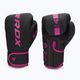 Rękawice bokserskie RDX F6 matte pink 3