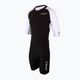 Kombinezon triathlonowy męski ZONE3 Lava Long Distance Full Zip Aero Suit black/white/red