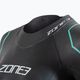 Pianka triathlonowa damska ZONE3 Advence black/turquoise/gunmetal 3