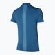 Koszulka tenisowa męska Mizuno Shadow Polo niebieska 62GAA00417 2