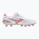 Buty piłkarskie męskie Mizuno Morelia Neo IV Pro MD white/ radiant red/ hot coral 2