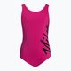 Strój pływacki jednoczęściowy dziecięcy Nike Crossback pink