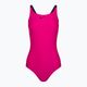 Strój pływacki jednoczęściowy damski Nike Logo Tape Fastback pink prime