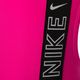 Strój pływacki jednoczęściowy damski Nike Logo Tape Fastback pink prime 9