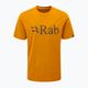 Koszulka trekkingowa męska Rab Stance Logo SS pomarańczowa QCB-08-SUN-SML