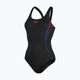 Strój pływacki jednoczęściowy damski Speedo Placement Muscleback black/fed red/chroma blue 5