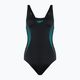 Strój pływacki jednoczęściowy damski Speedo Placement Muscleback black/chroma blue/aquarium