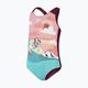 Strój pływacki jednoczęściowy dziecięcy Speedo Digital Printed Swimsuit chockaberry/coral 3