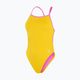Strój pływacki jednoczęściowy damski Speedo Solid Vback yellow/pink