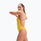 Strój pływacki jednoczęściowy damski Speedo Solid Vback yellow/pink 4