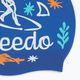Czepek pływacki dziecięcy Speedo Junior Printed Silicone zafre blue/white 3