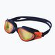 Okulary do pływania ZONE3 Vapour Polarized Lens navy/hi-vis orange