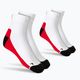 Skarpety do biegania HUUB Running Sock 2 pary white/red/grey
