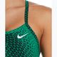 Strój pływacki jednoczęściowy damski Nike Hydrastrong Delta Racerback court green 6