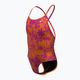 Strój pływacki jednoczęściowy dziecięcy Nike Hydrastrong Charms Multi Print Lace Up Back orange 3