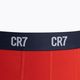 Bokserki męskie CR7 Basic Trunk 3 pary grey melange/red/navy 7