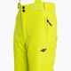 Spodnie narciarskie dziecięce 4F JSPMN001 canary green 5