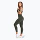 Legginsy treningowe damskie Gym Glamour Push Up 2.0 soldier green 3