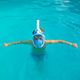 Maska pełnotwarzowa do snorkelingu dziecięca AQUASTIC SMK-01N niebieska 8