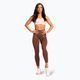 Legginsy damskie Gym Glamour Basic Scrunch brown 2