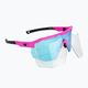 Okulary przeciwsłoneczne GOG Argo matt neon pink/black/white-blue