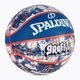 Piłka do koszykówki Spalding Graffiti niebieska/czerwona rozmiar 7 2