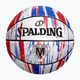 Piłka do koszykówki Spalding Marble czerwona/biała/niebieska rozmiar 7 4