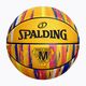 Piłka do koszykówki Spalding Marble żółta rozmiar 7 4