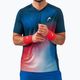 Koszulka tenisowa męska HEAD Topspin dark blue/print vision