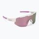 Okulary przeciwsłoneczne Bliz Matrix matt white purple logo/brown pink multi